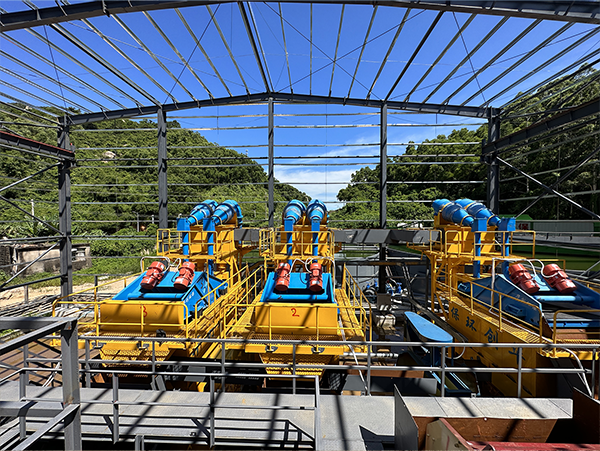 Sand washing production line with a capacity of 600 tons per hour